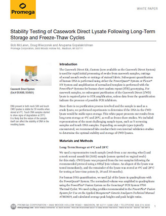Casework Direct Stability Testing Wp114